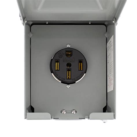 electrical box for camper|50 amp rv outlet box.